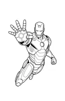 Iron Man kleurplaat 12
